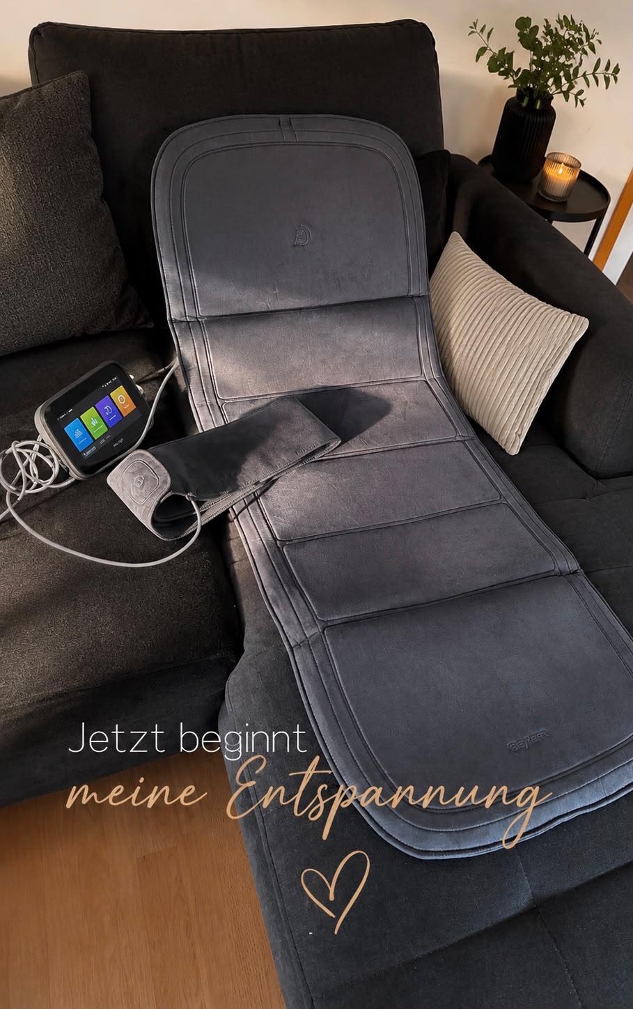 Jetzt beginnt meine Entspannung – BEMER Matte